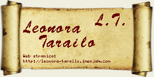 Leonora Tarailo vizit kartica
